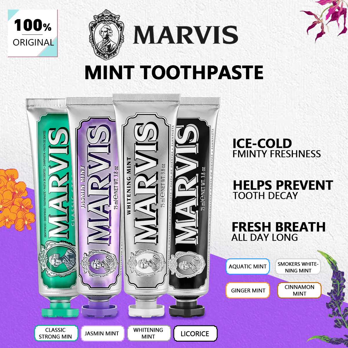 Teeth Whitening Thailand - Marvis Toothpaste 85ml,Deep Clean & Long-Lasting