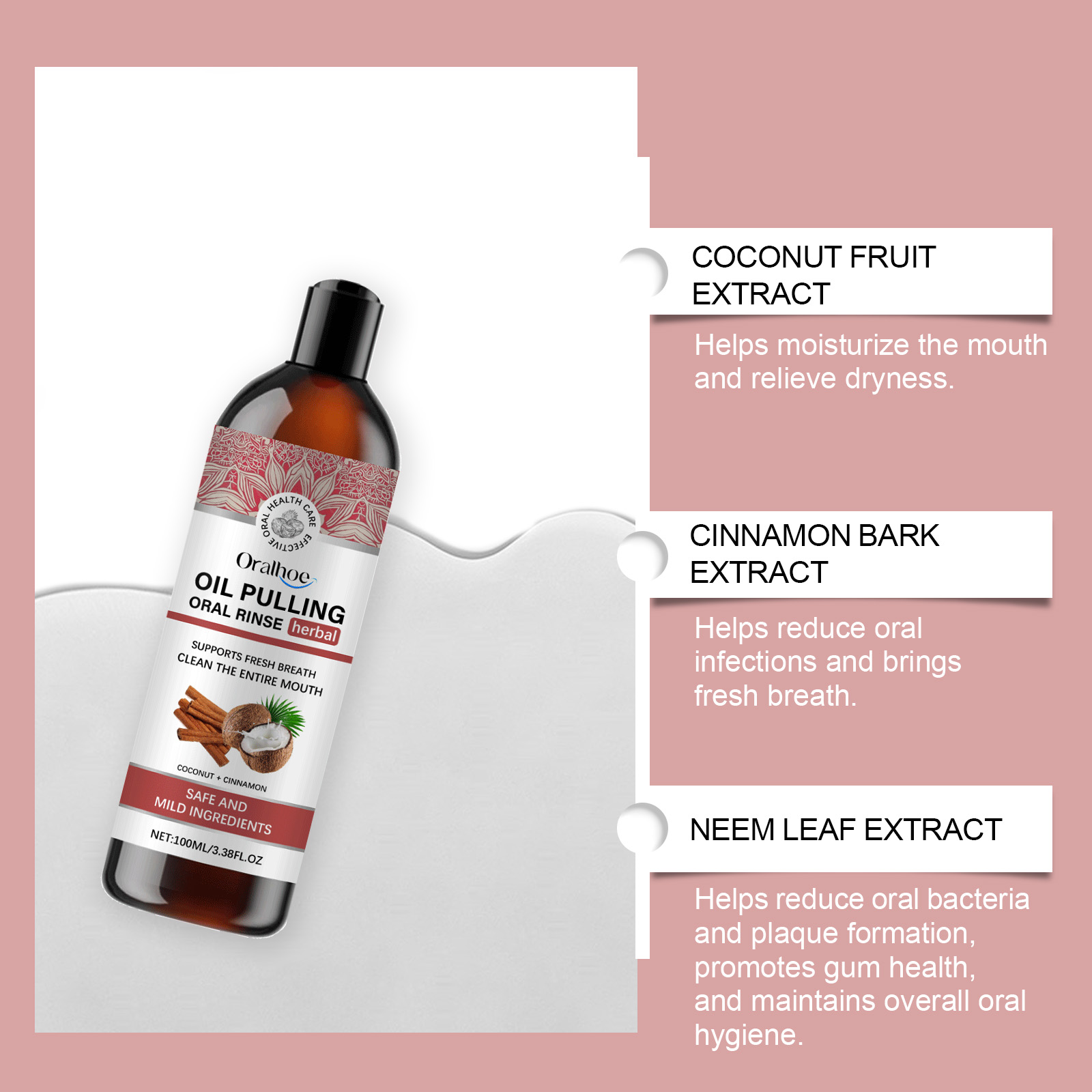 Coconut Pulling Oil Mouthwash  - Teeth Whitening Oil Pulling 리뷰 및 가격