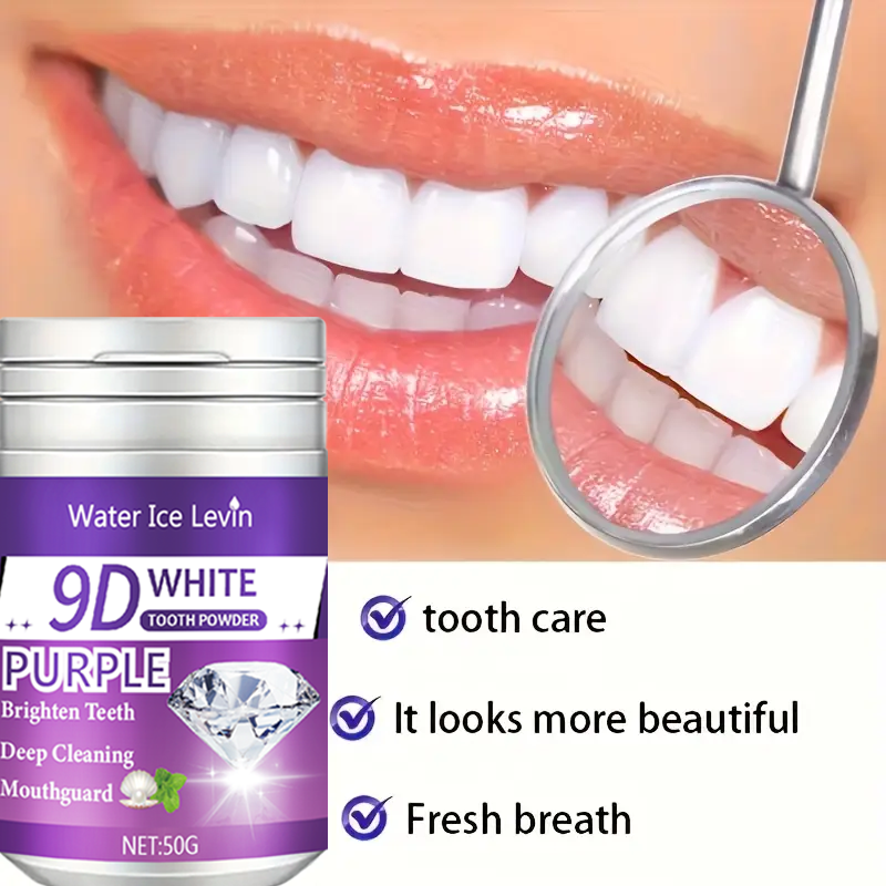 9D White Purple Toothpowder. B - Teeth Whitening Singapore 리뷰 및 가격