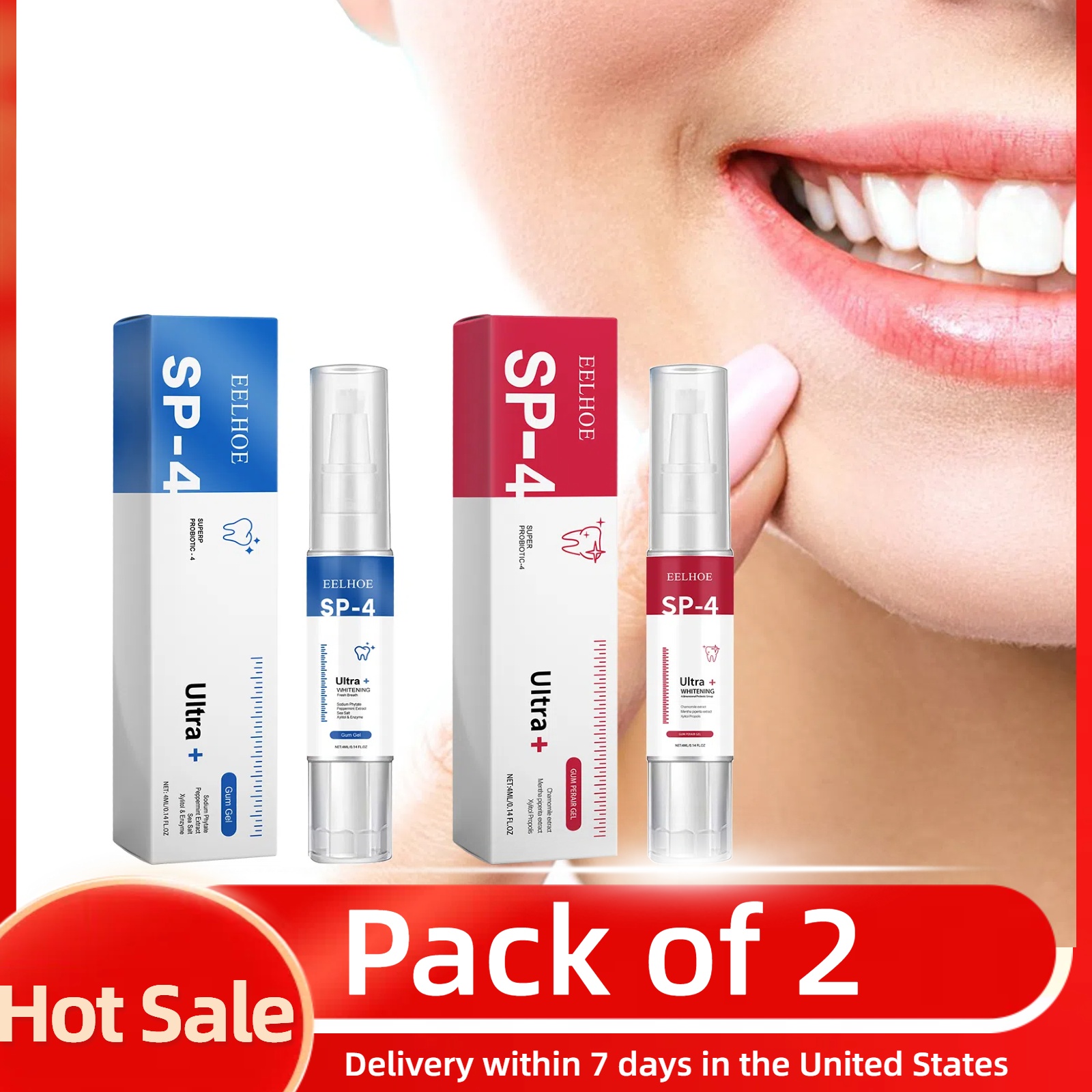 2pcs Gum Repair Gel Spray Deep - Teeth Whitening Xylitol Gum 리뷰 및 가격