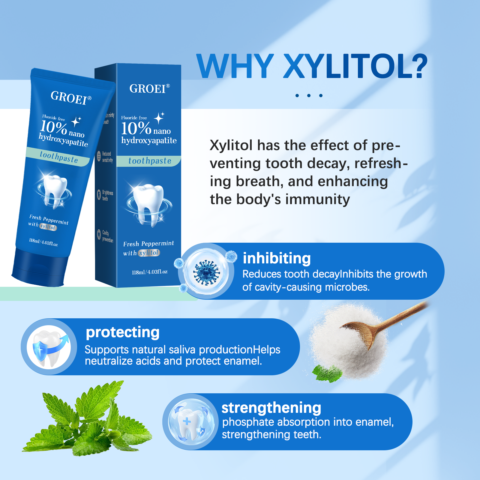 Hydroxyapatite Toothpaste Refr - Teeth Whitening Thailand 리뷰 및 가격