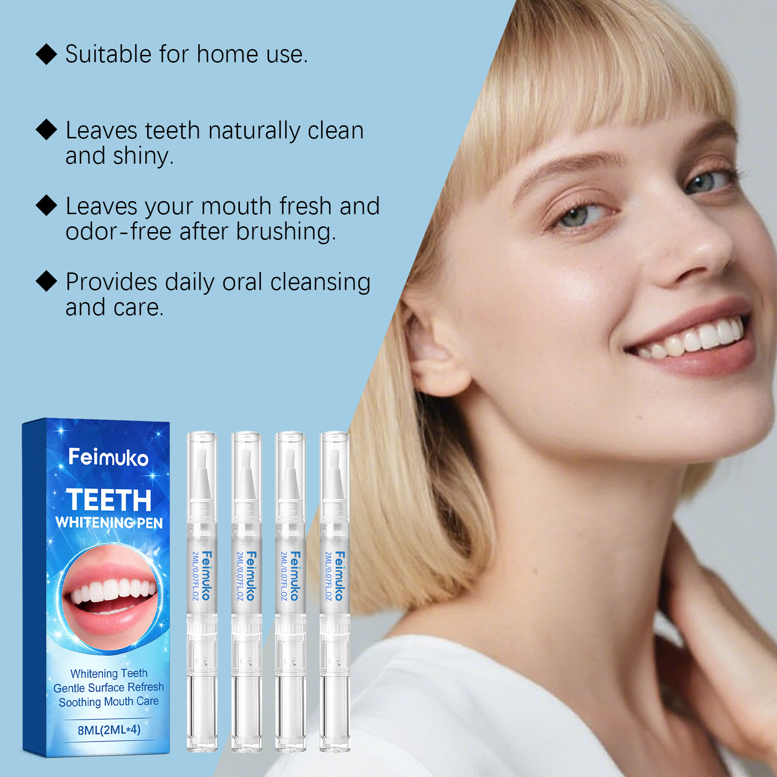 Feimuko 8ml Teeth Gel Pen Gent - Teeth Whitening Singapore 리뷰 및 가격