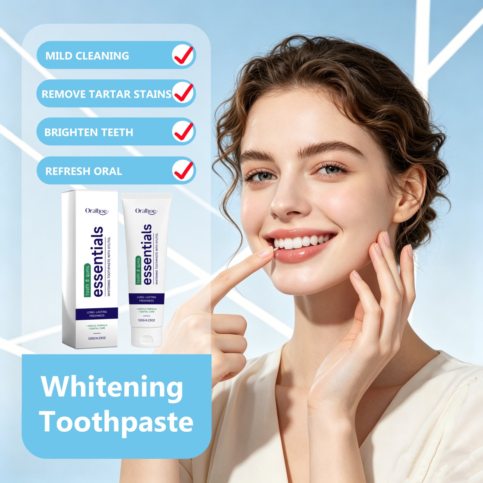 Brightening Whitening Toothpas - Teeth Whitening Xylitol Gum 리뷰 및 가격