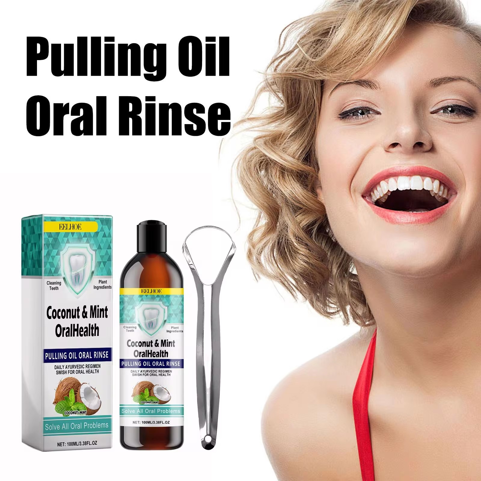 EELHOE Mint Coconut Oil Pullin - Teeth Whitening Oil Pulling 리뷰 및 가격
