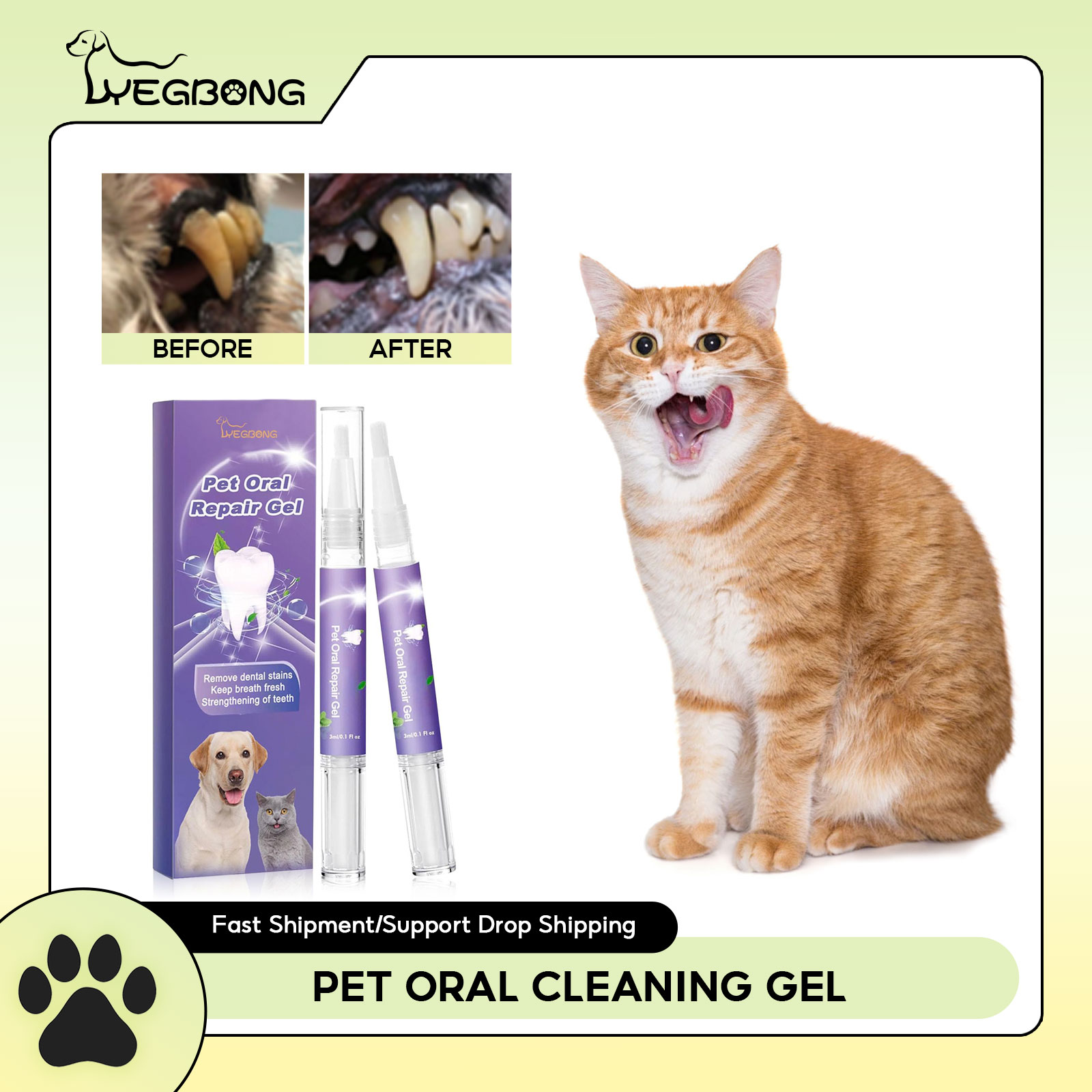 Pet Oral Repair Gel Puppy Tart - Teeth Whitening Singapore 리뷰 및 가격