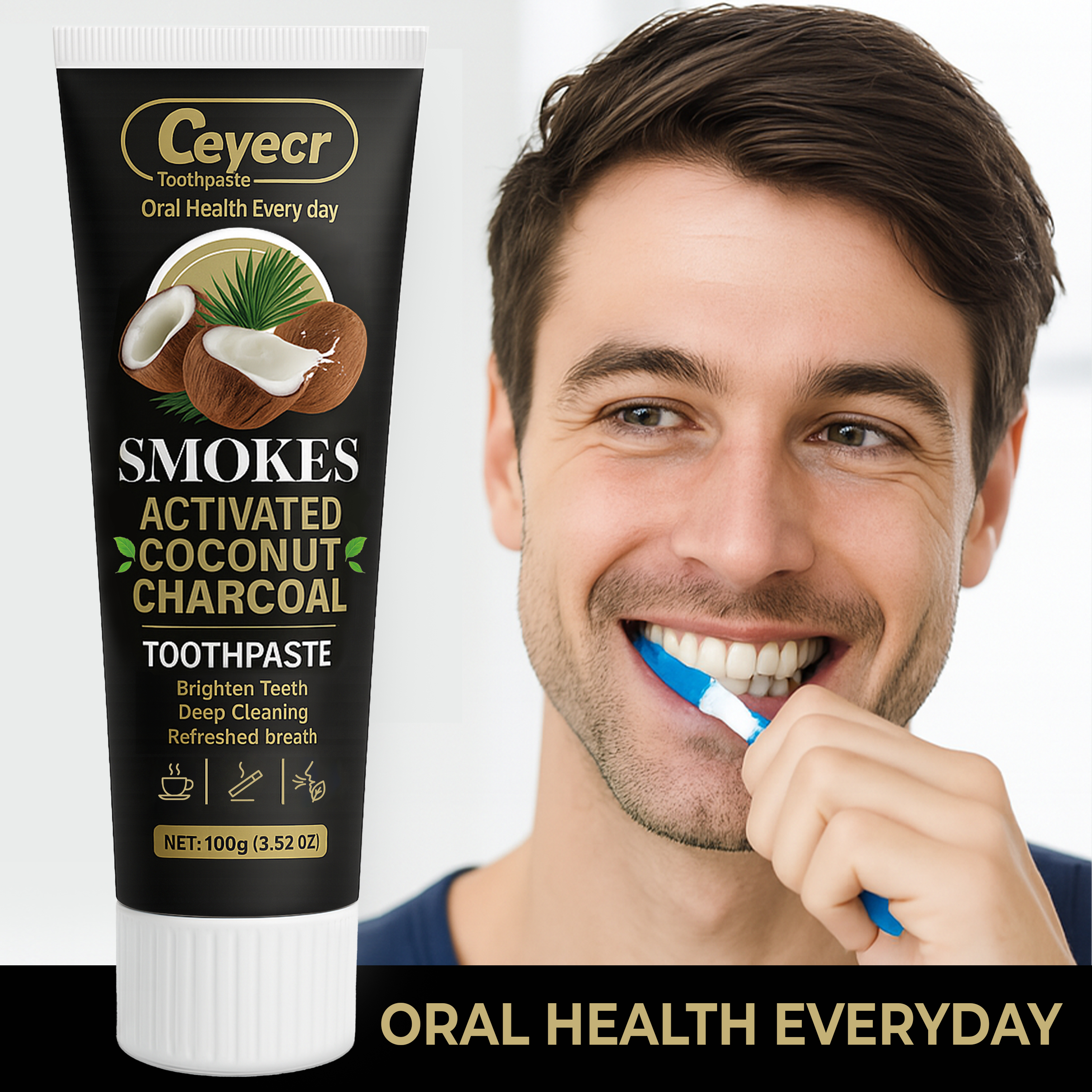 1pc Natural Activated Charcoal - Teeth Whitening Thailand 리뷰 및 가격