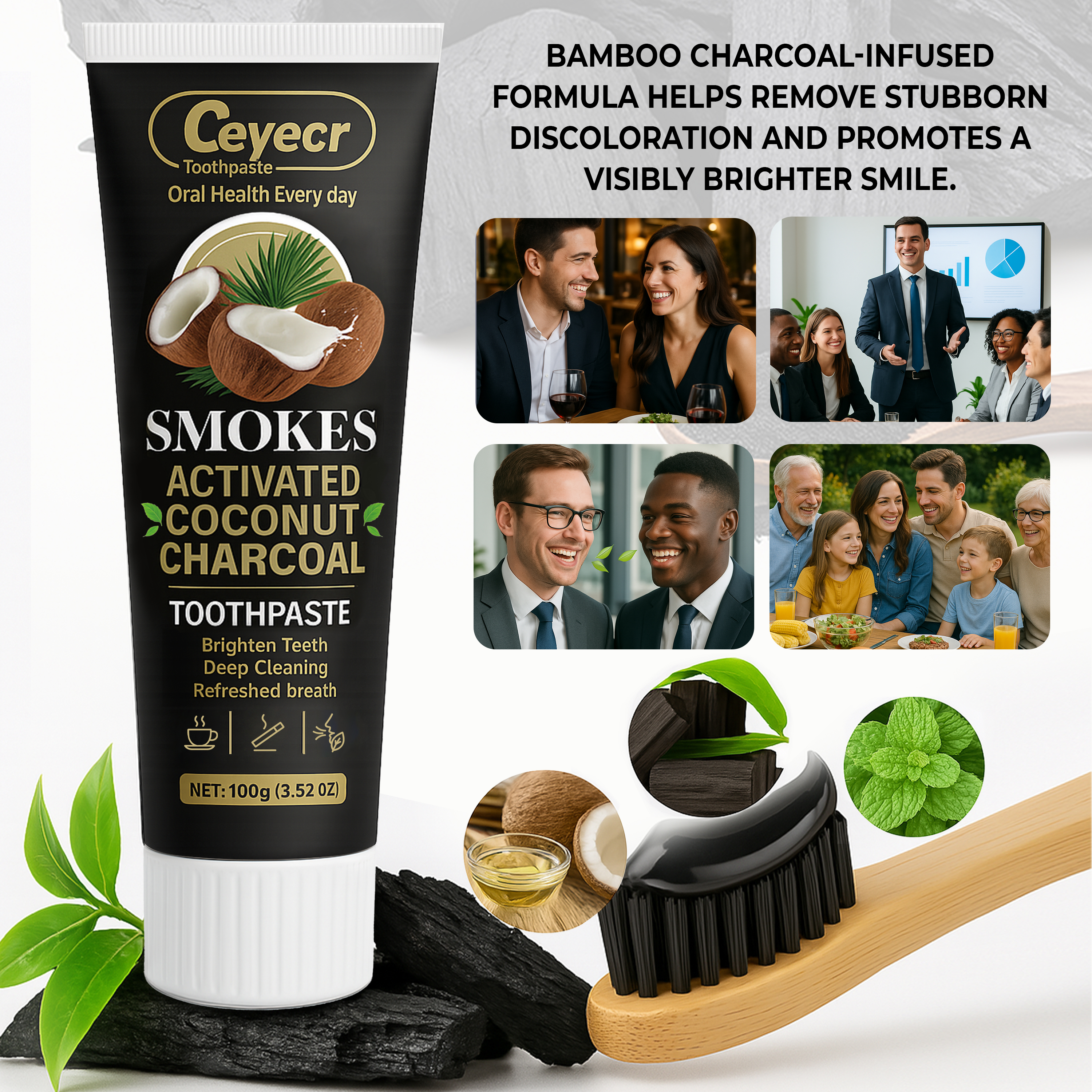 1pc Natural Activated Charcoal - Teeth Whitening Thailand 리뷰 및 가격