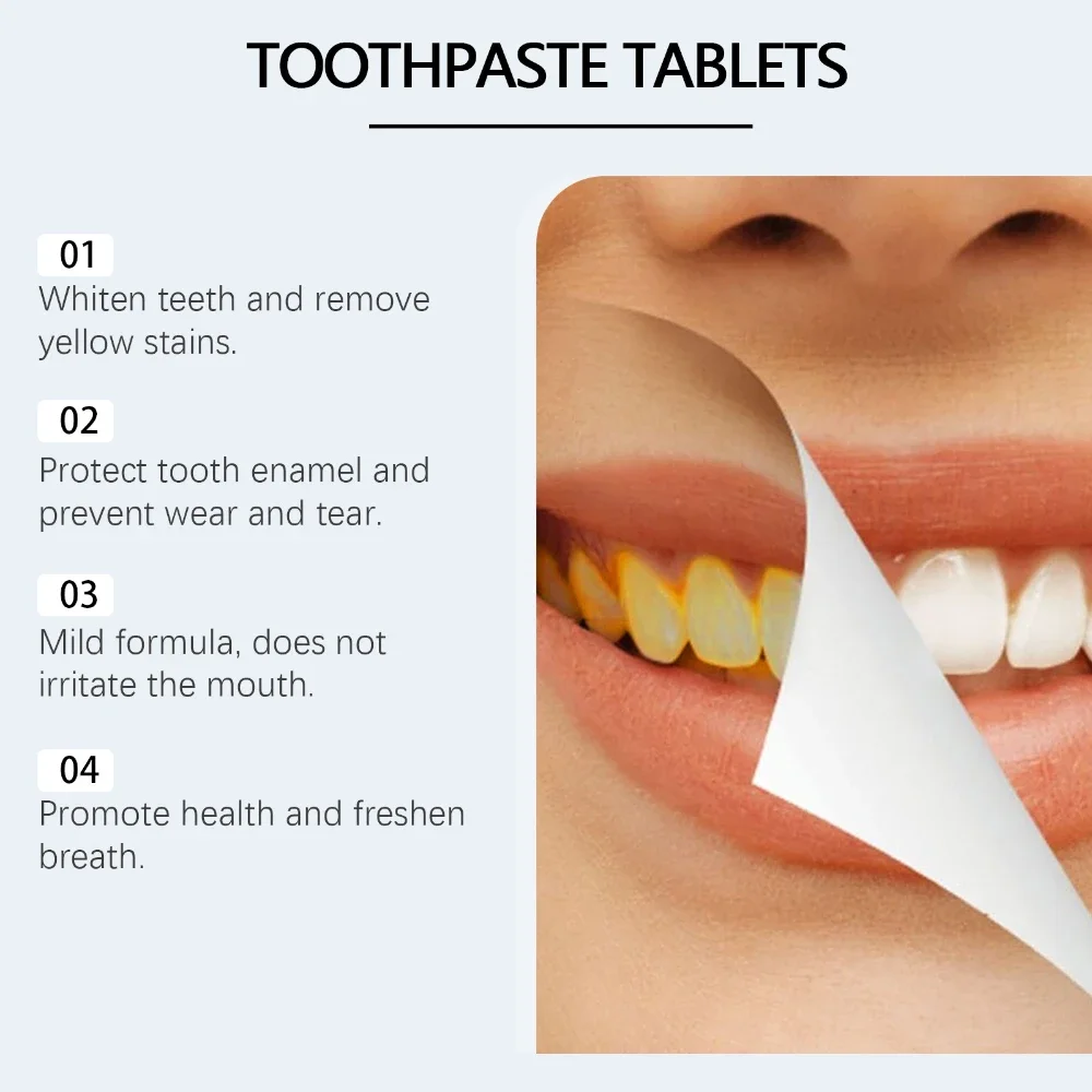 Whitening Toothpaste Tablests  - Teeth Whitening Xylitol Gum 리뷰 및 가격